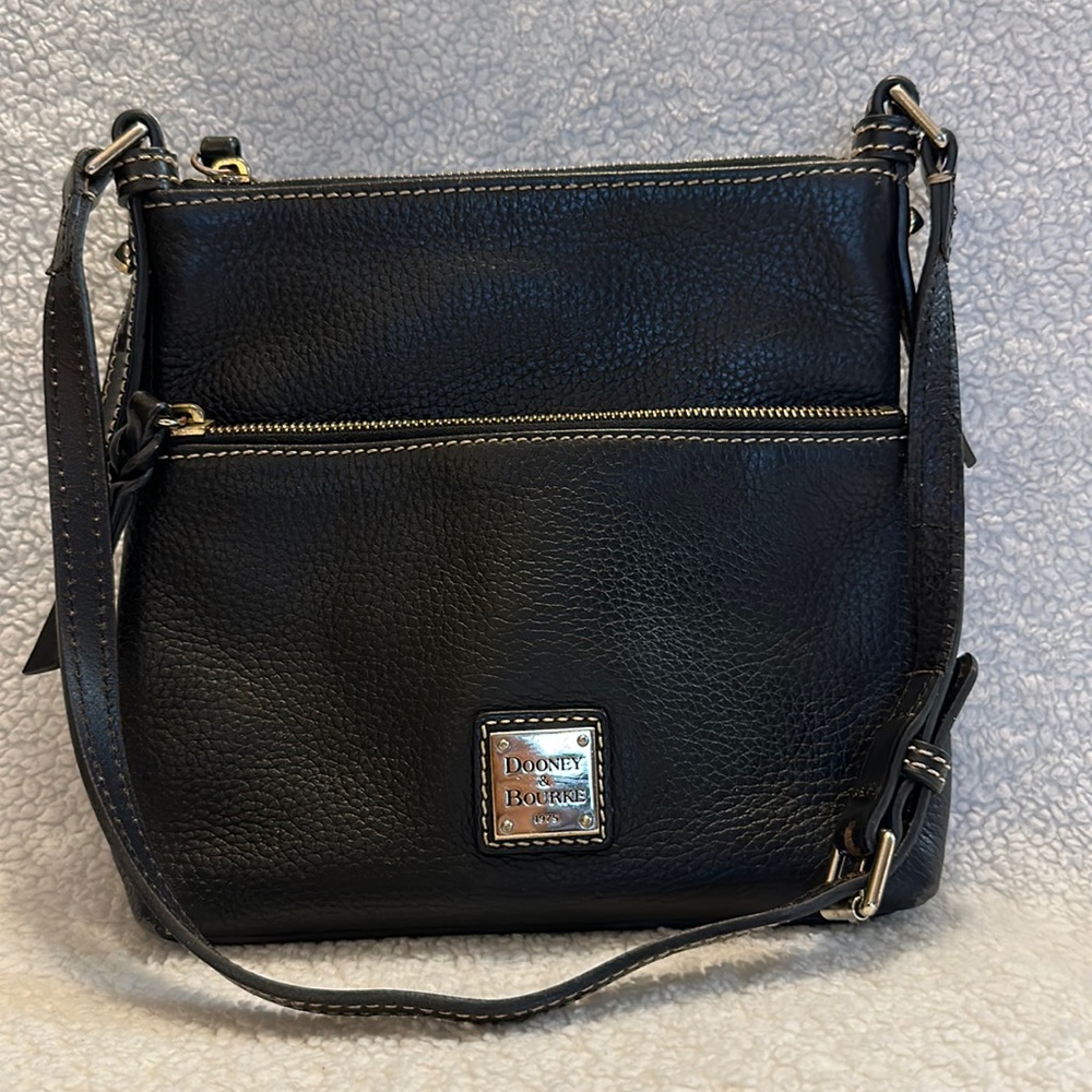 Black on Black Pebble leather Dooney & Bourke Shoulder Bag
